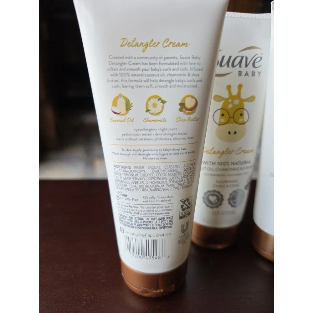 Suave Baby Detangler‎ Cream for Curls & Coils 6.8 fl oz (3 Pack)